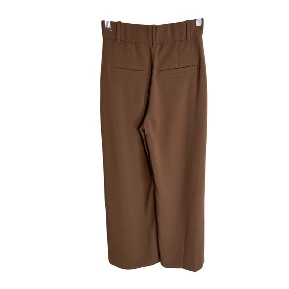 Abercrombie & Fitch Brown Wide-Leg Trousers - Picture 10 of 12